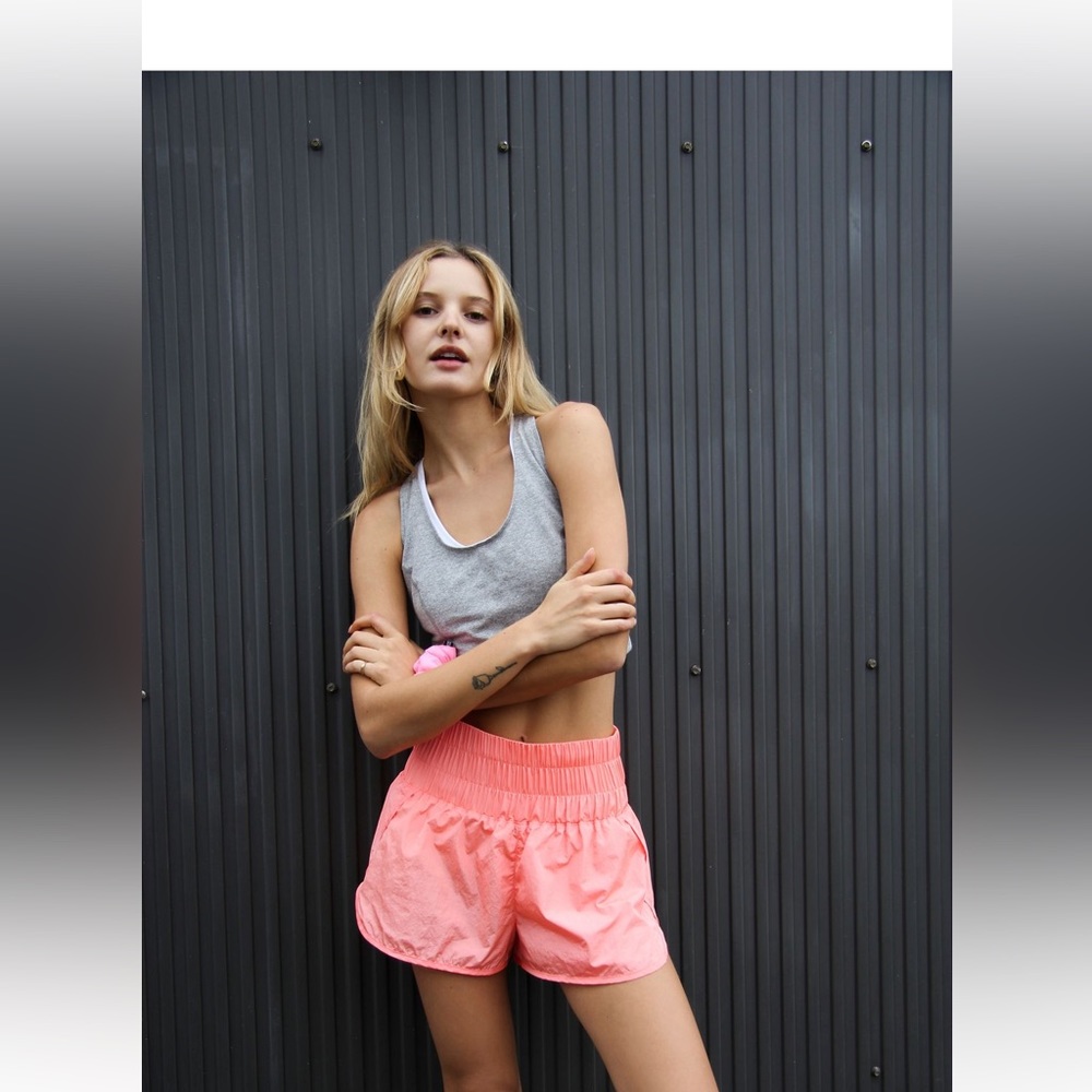 Free People the Way Home Shorts in papaya punch